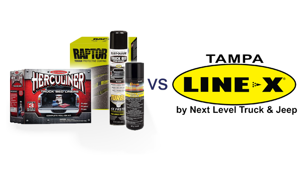 DIY Spray-On Bedliner vs. LINE-X by Next Level Truck and Jeep of Tampa