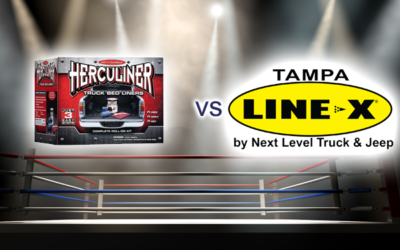 Herculiner DIY Spray-On Bedliner vs. LINE-X by Next Level Truck and Jeep of Tampa